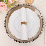 4 Sparkle Rhinestone Swirl Napkin Rings