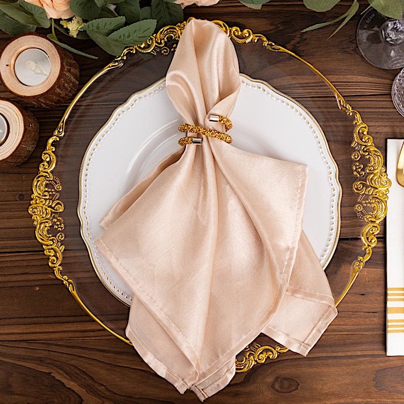 4 Sparkle Rhinestone Swirl Napkin Rings