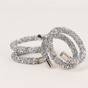 4 Sparkle Rhinestone Swirl Napkin Rings
