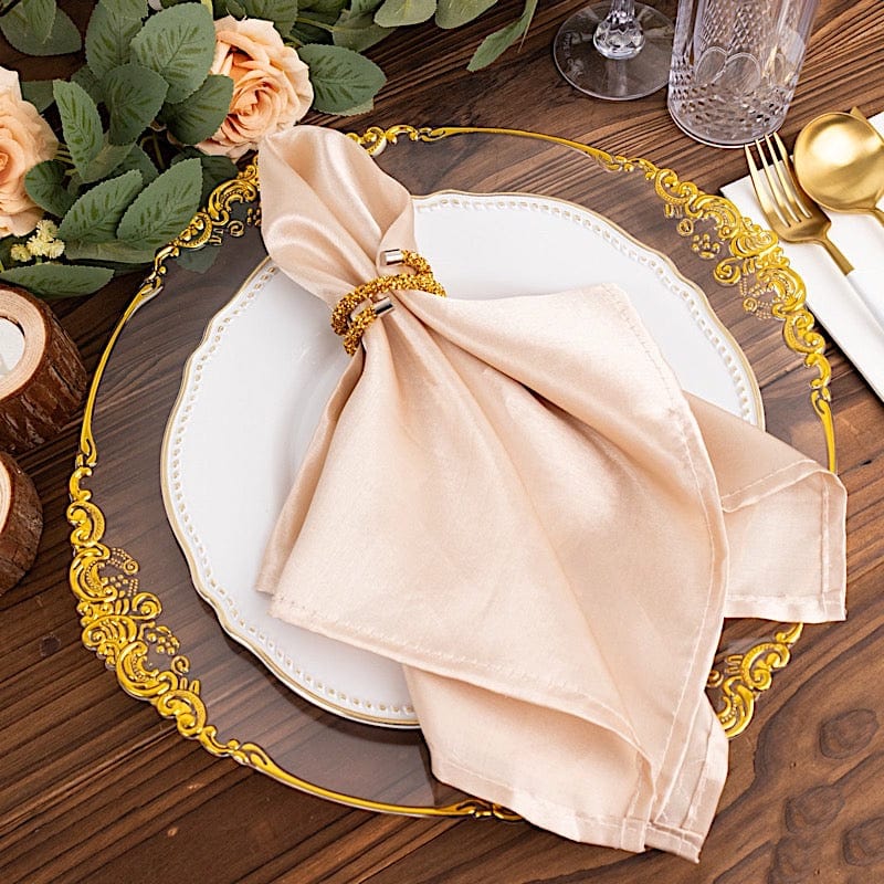 4 Sparkle Rhinestone Swirl Napkin Rings