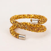 4 Sparkle Rhinestone Swirl Napkin Rings