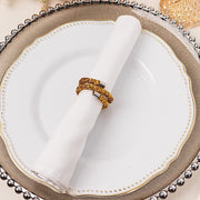 4 Sparkle Rhinestone Swirl Napkin Rings