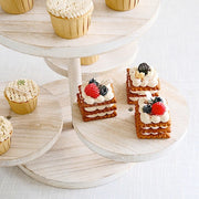 4-Tier 14" Wooden Cake Stand with Round Trays - White CAKE_WOD022_12_WHT