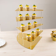 4-Tier Acrylic Cupcake Display Stand Spiral Stairway Design