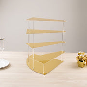 4-Tier Acrylic Cupcake Display Stand Spiral Stairway Design
