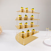 4-Tier Acrylic Cupcake Display Stand Spiral Stairway Design