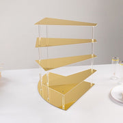 4-Tier Acrylic Cupcake Display Stand Spiral Stairway Design
