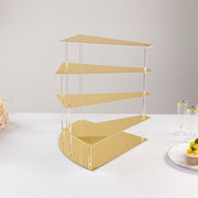 4-Tier Acrylic Cupcake Display Stand Spiral Stairway Design
