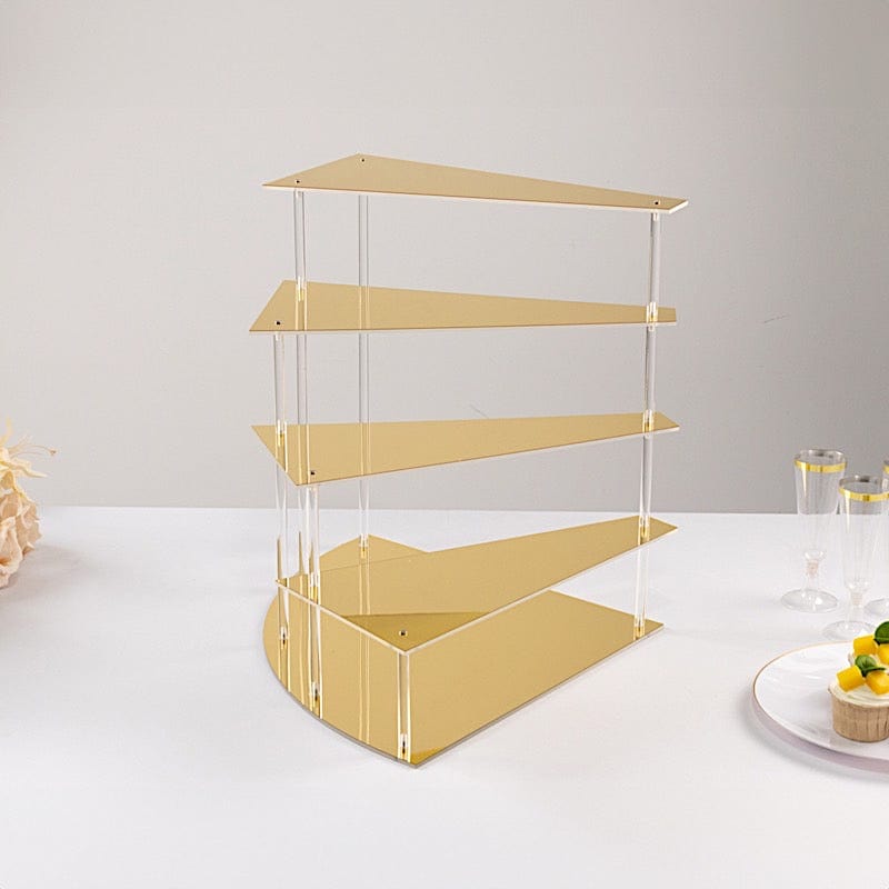 4-Tier Acrylic Cupcake Display Stand Spiral Stairway Design