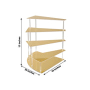 4-Tier Acrylic Cupcake Display Stand Spiral Stairway Design