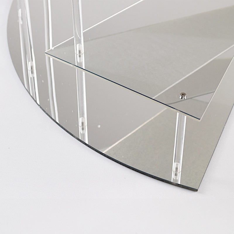 4-Tier Acrylic Cupcake Display Stand Spiral Stairway Design