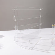4-Tier Acrylic Cupcake Display Stand Spiral Stairway Design