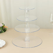 4 Tiers 14" Acrylic Cupcake Stand Set - Clear CAKE_STND_R4A