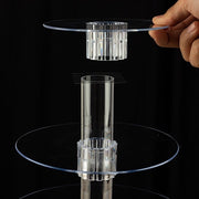 4 Tiers 14" Acrylic Cupcake Stand Set - Clear CAKE_STND_R4A