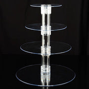 4 Tiers 14" Acrylic Cupcake Stand Set - Clear CAKE_STND_R4A