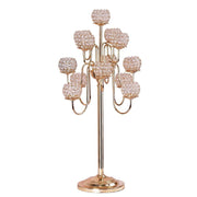 40" Crystal Beaded Candelabra Candle Holder Wedding Centerpiece