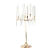 40" Round 9 Arm Cluster Taper Candelabra Candlestick Holder with Drip Accents - Gold CHDLR_CAND_035RND_9_GOLD