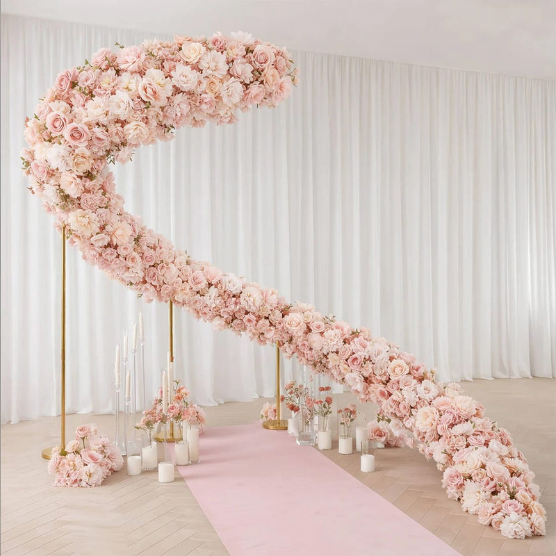 40" x 16" Pre-Arranged Assorted Silk Flower Runner