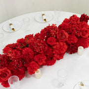 40" x 16" Pre-Arranged Assorted Silk Flower Runner