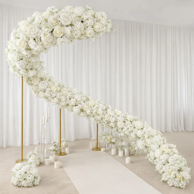 40" x 16" Pre-Arranged Assorted Silk Flower Runner