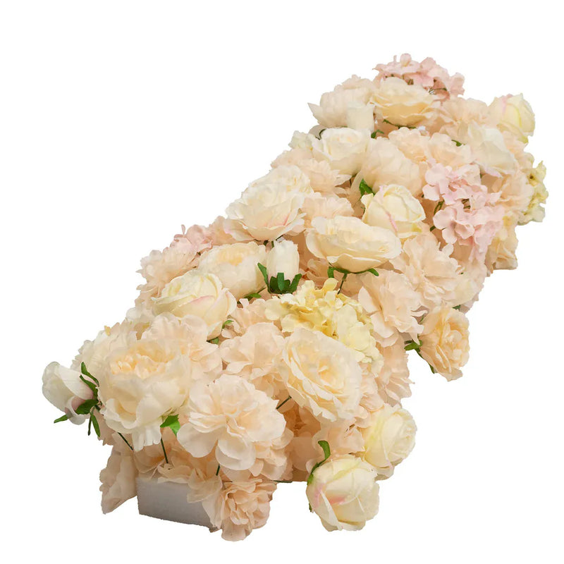 40" x 16" Pre-Arranged Assorted Silk Flower Runner