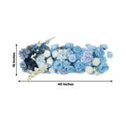 40" x 16" Pre-Arranged Assorted Silk Flower Runner