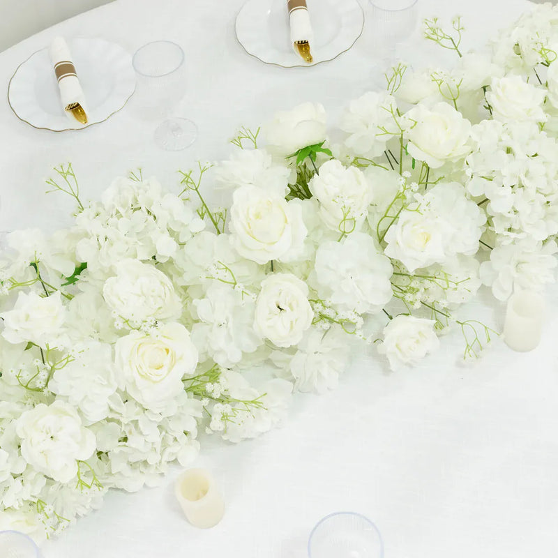 40" x 16" Pre-Arranged Assorted Silk Flower Runner