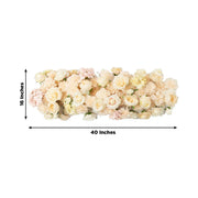 40" x 16" Pre-Arranged Assorted Silk Flower Runner