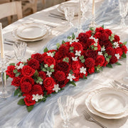 40" x 16" Pre-Arranged Silk Floral Runner Assorted Artificial Flowers