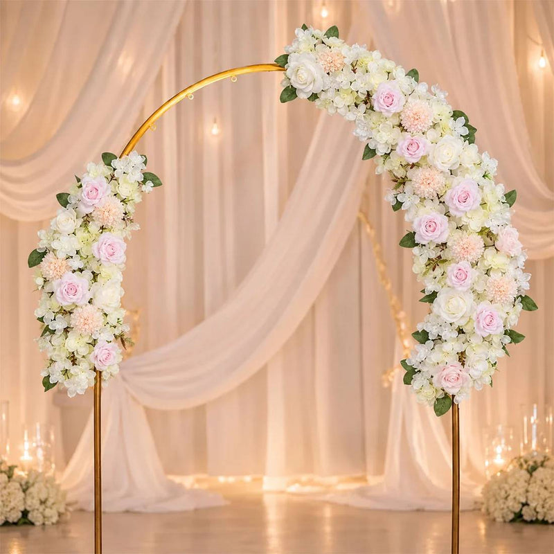 40" x 16" Pre-Arranged Silk Floral Runner Assorted Artificial Flowers