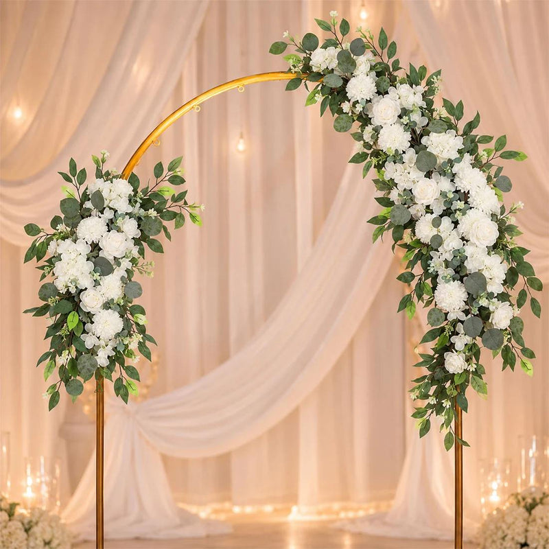 40" x 16" Pre-Arranged Silk Floral Runner Assorted Artificial Flowers