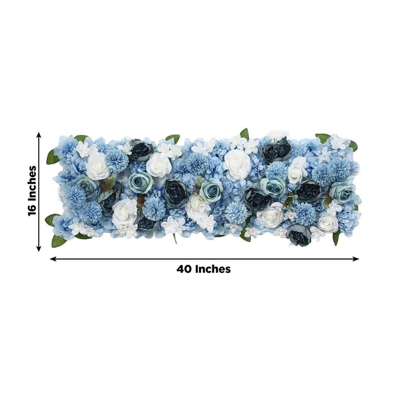 40" x 16" Pre-Arranged Silk Floral Runner Assorted Artificial Flowers