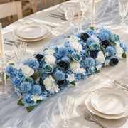 40" x 16" Pre-Arranged Silk Floral Runner Assorted Artificial Flowers