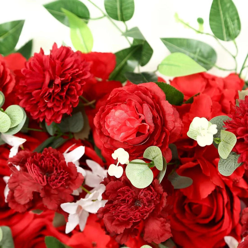 40" x 16" Pre-Arranged Silk Floral Runner Assorted Artificial Flowers