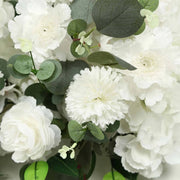 40" x 16" Pre-Arranged Silk Floral Runner Assorted Artificial Flowers