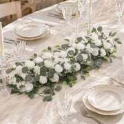 40" x 16" Pre-Arranged Silk Floral Runner Assorted Artificial Flowers