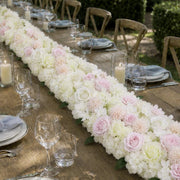 40" x 16" Pre-Arranged Silk Floral Runner Assorted Artificial Flowers