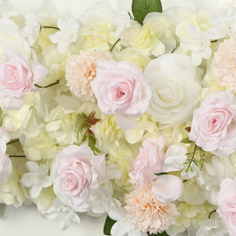 40" x 16" Pre-Arranged Silk Floral Runner Assorted Artificial Flowers