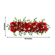 40" x 16" Pre-Arranged Silk Floral Runner Assorted Artificial Flowers