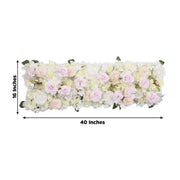 40" x 16" Pre-Arranged Silk Floral Runner Assorted Artificial Flowers