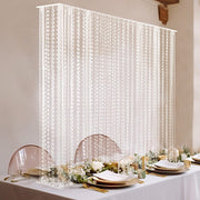 40" x 40" Acrylic Rectangular Stand with Pre-chained Hanging Crystal Beads - Clear PROP_STND_4040B_CLR