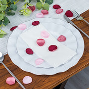 400 Silk Rose Petals Matte Round Artificial Flowers Table Confetti