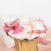 400 Silk Rose Petals Matte Round Artificial Flowers Table Confetti