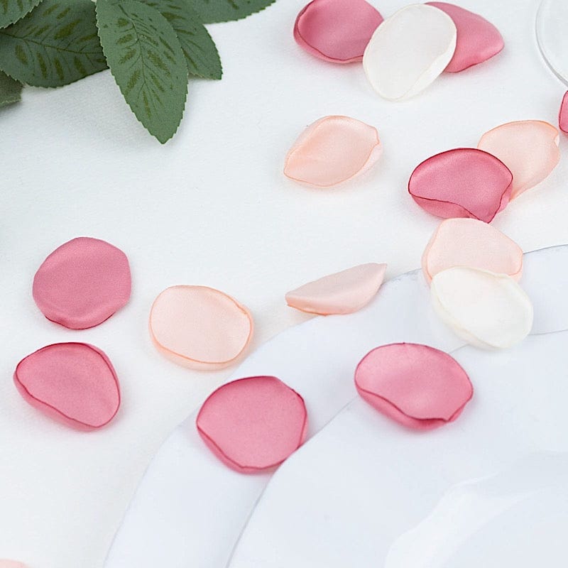 400 Silk Rose Petals Matte Round Artificial Flowers Table Confetti