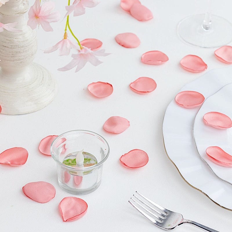400 Silk Rose Petals Matte Round Artificial Flowers Table Confetti