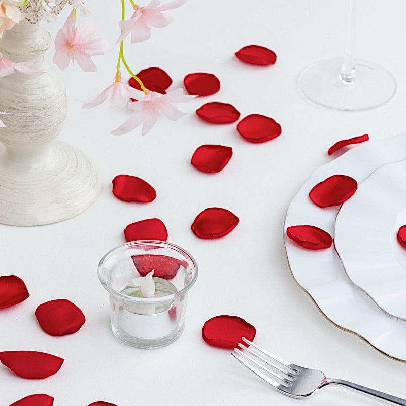 400 Silk Rose Petals Matte Round Artificial Flowers Table Confetti