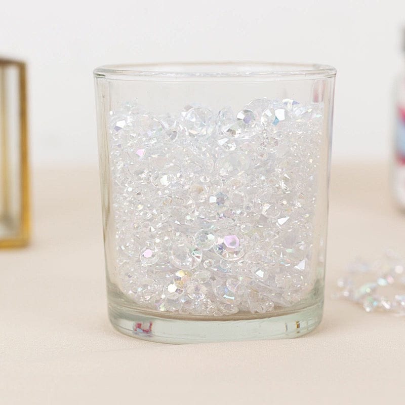 4000 Acrylic Diamond Vase Fillers Table Scatters - Iridescent ICE_DIA_MIX_ABW