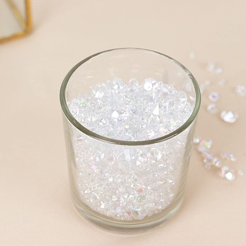 4000 Acrylic Diamond Vase Fillers Table Scatters - Iridescent ICE_DIA_MIX_ABW