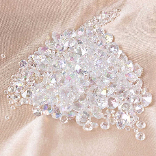 4000 Acrylic Diamond Vase Fillers Table Scatters - Iridescent ICE_DIA_MIX_ABW