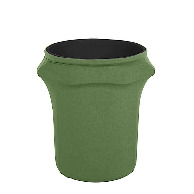 41-50 Gallons Spandex Stretch Round Trash Bin Cover TAB_SPX_TRSB02_GRN